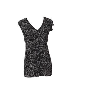 Vince Camuto Black White Sleeveless Blouse Top